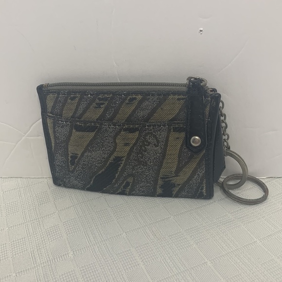 Coach card holder with attached key ring. - Picture 3 of 8